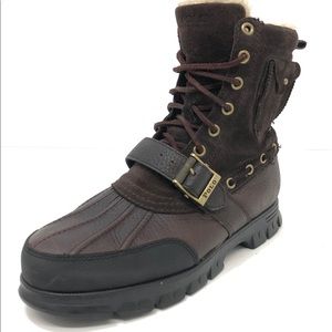POLO RALPH LAUREN Brown Tavin Rollover Boots